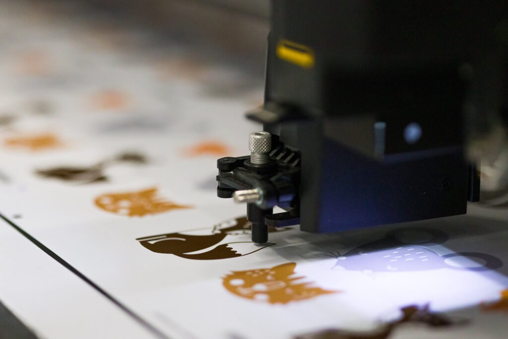 Printful.com Print on Demand Sticker Production