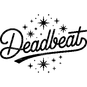 Deadbeat Galaxy Sticker Vector Graphic 1